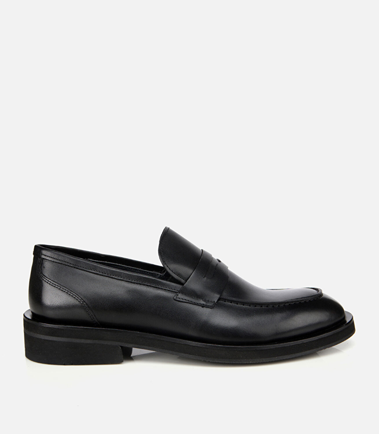 Erkek Deri Siyah Klasik Loafer Ayakkabı