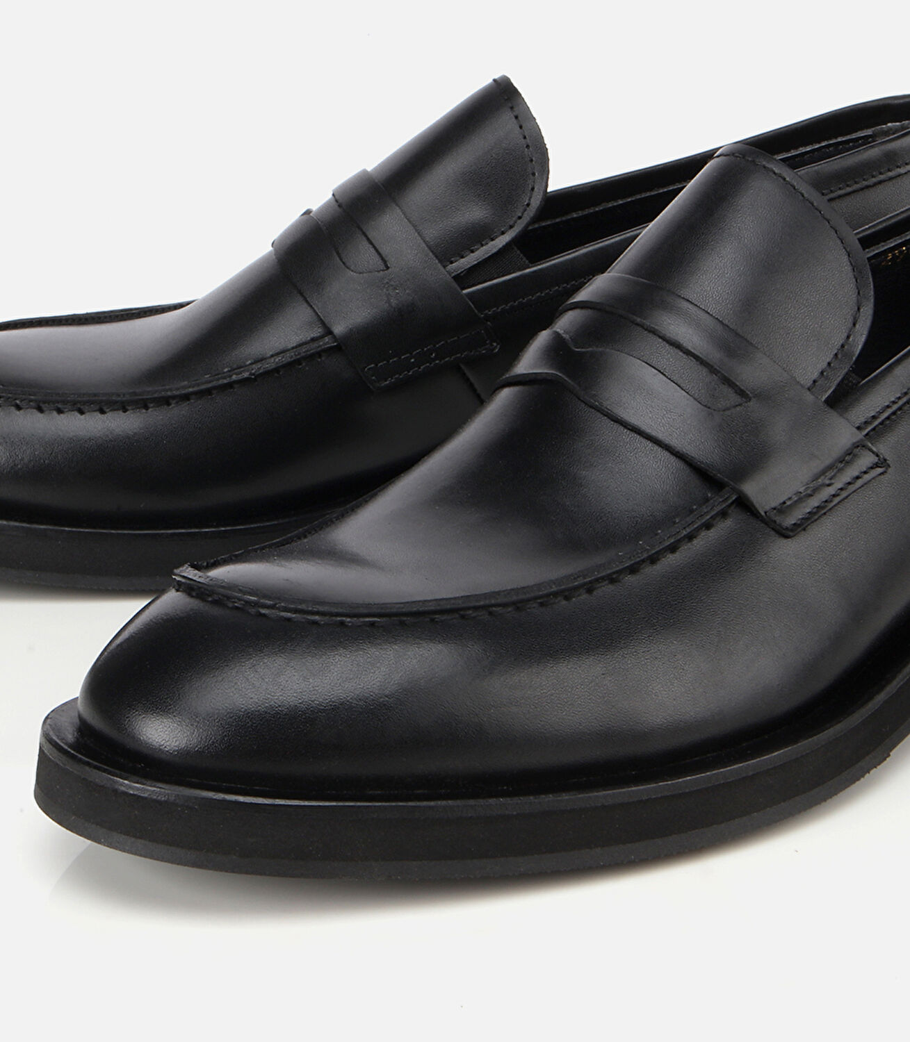 Erkek Deri Siyah Klasik Loafer Ayakkabı