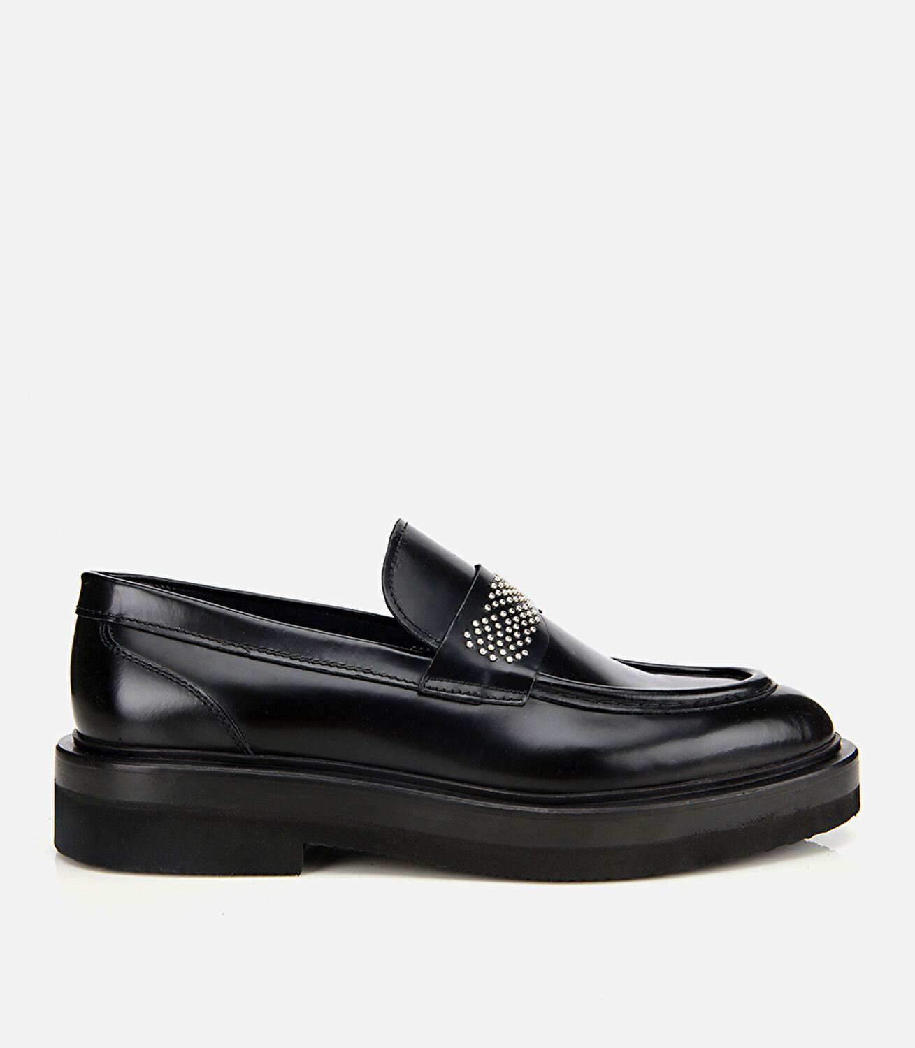 Erkek Açma Deri Taşlı Klasik Loafer