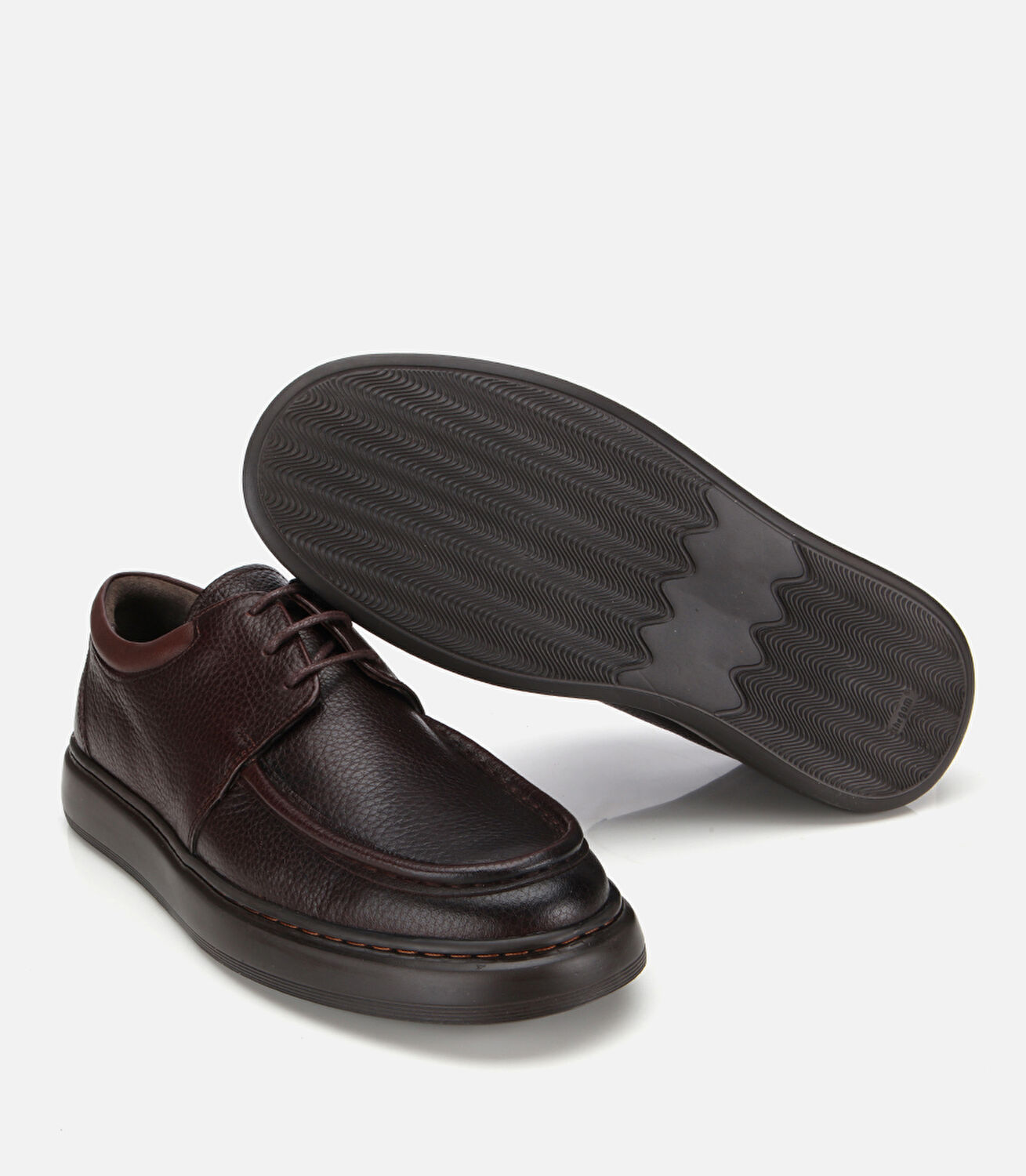 Erkek Deri Kahverengi Yumuşak Dokulu Comfort Günlük Ayakkabı