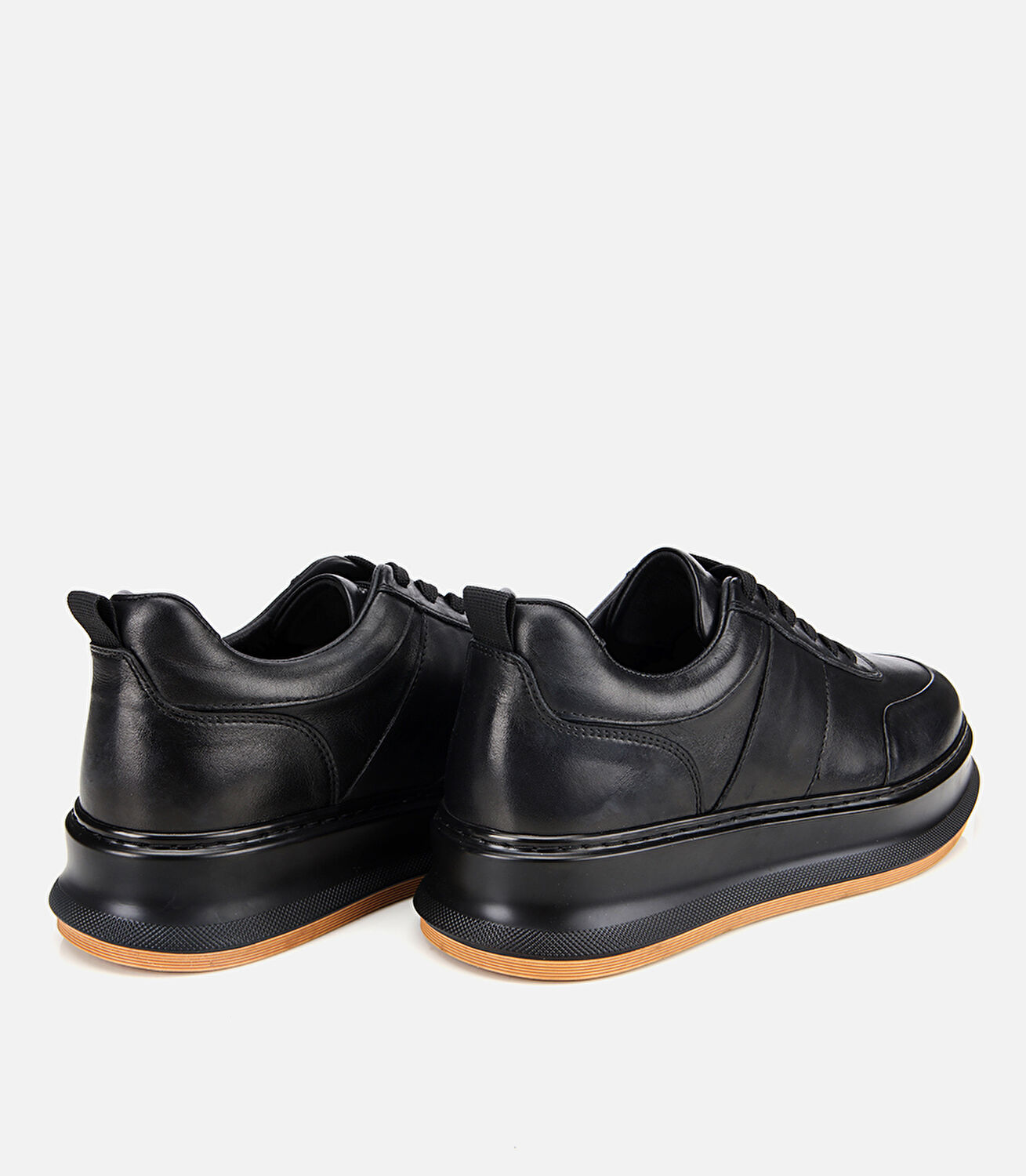 Erkek Deri Siyah Yumuşak Dokulu Günlük Ayakkabı