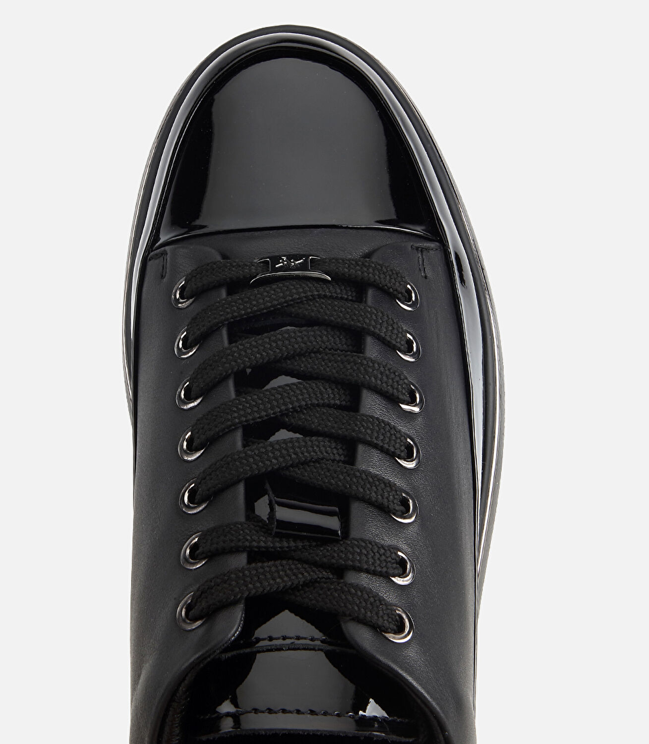 Erkek Deri Siyah Rugan Detaylı Spor Ayakkabı