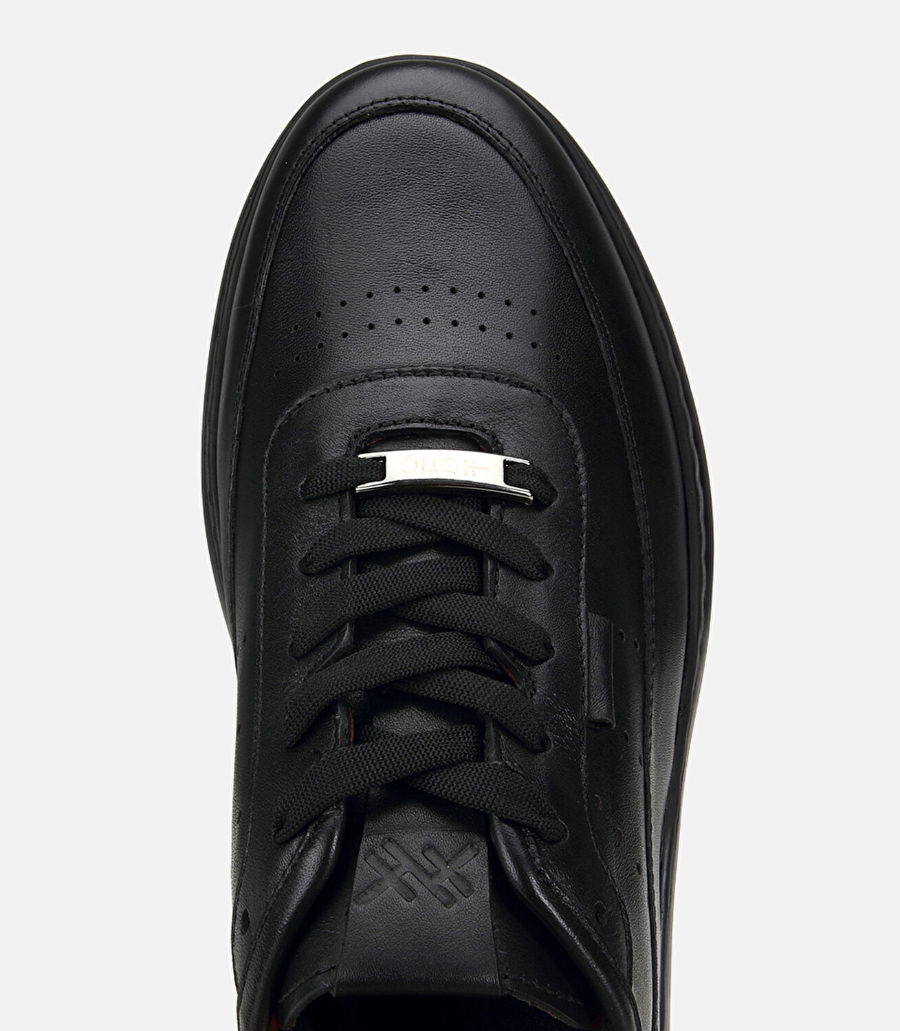 Erkek Deri Siyah Yumuşak Dokulu Spor Ayakkabı