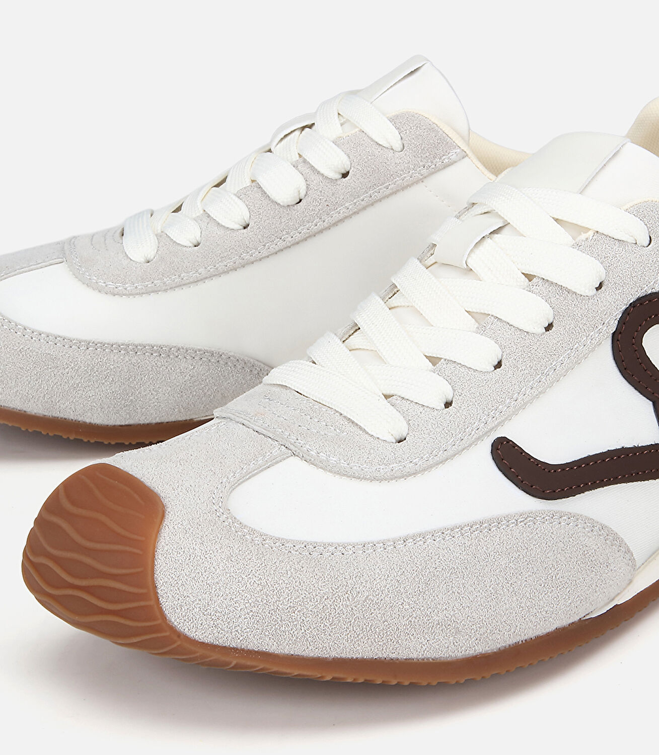 Erkek Süet Deri Beyaz Spor Ayakkabı