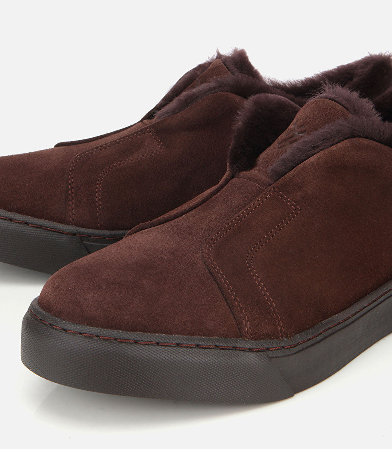 Erkek Süet Deri Kahverengi İçi Kürklü Günlük Ayakkabı