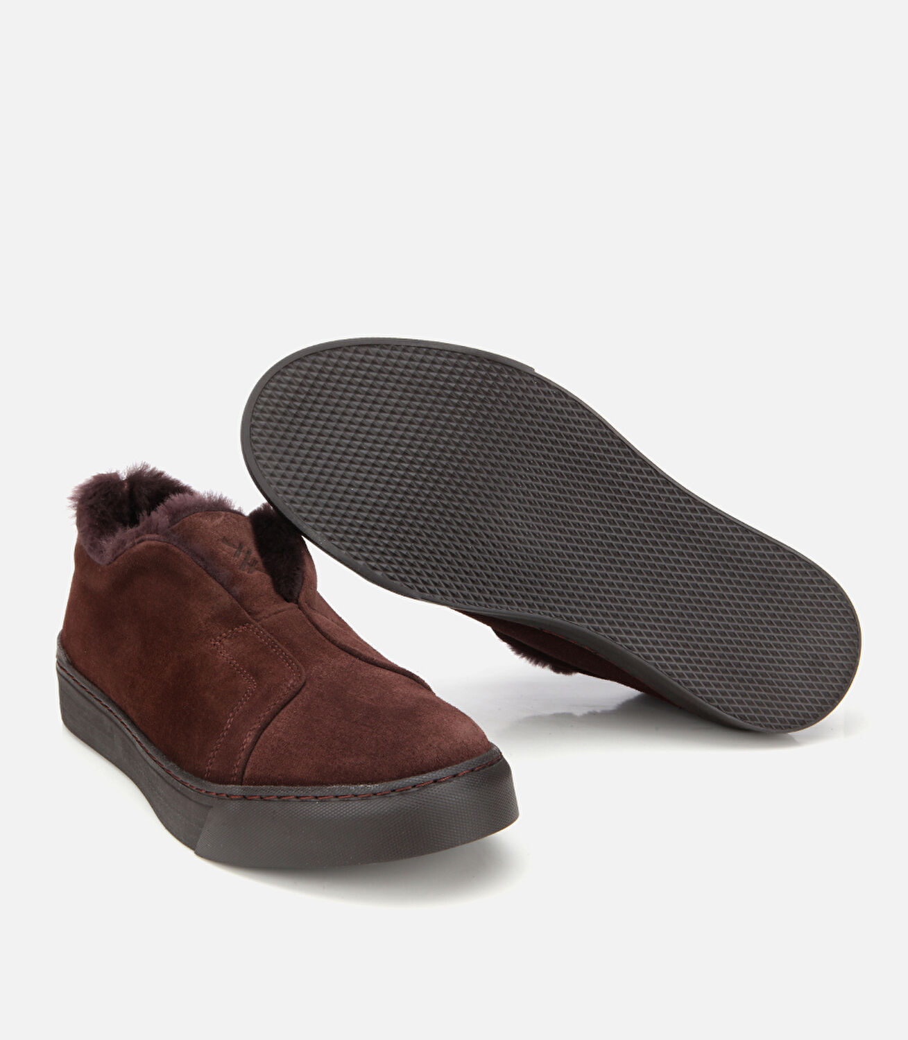 Erkek Süet Deri Kahverengi İçi Kürklü Günlük Ayakkabı