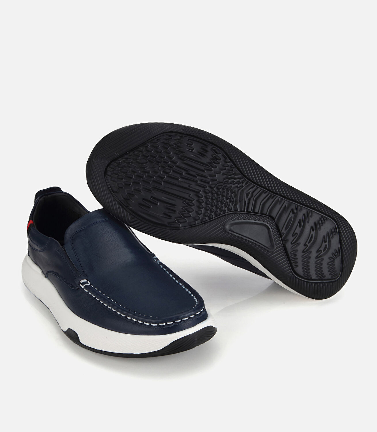 Erkek Deri Lacivert Comfort Günlük Loafer