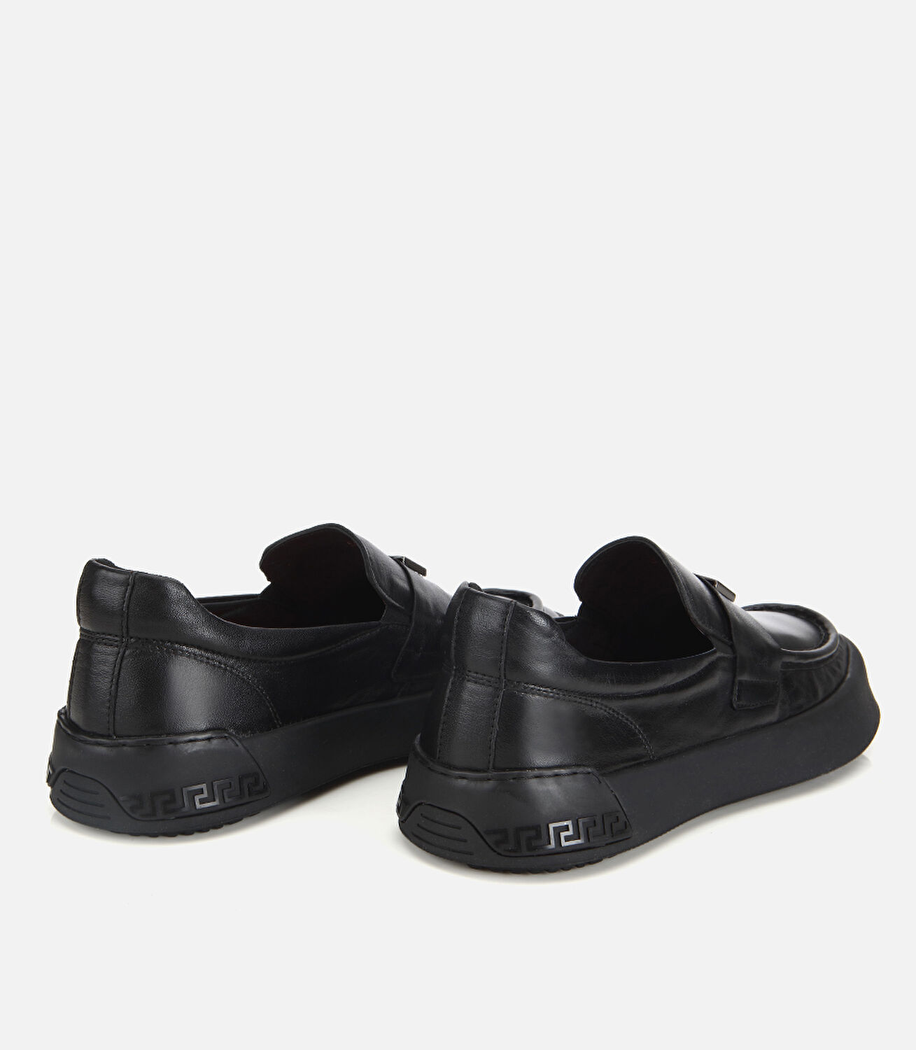 Erkek Deri Siyah Yumuşak Dokulu Hafif Tabanlı Günlük Loafer