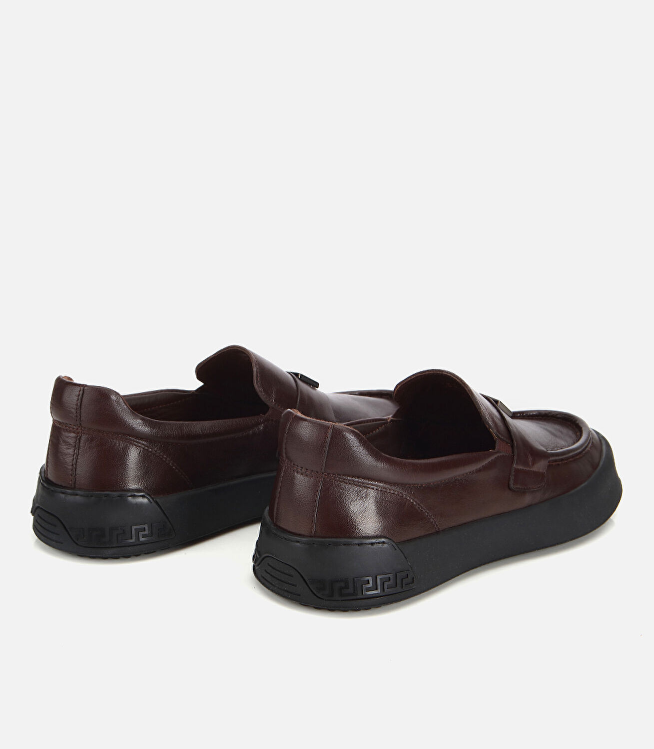 Erkek Deri Kahverengi Yumuşak Dokulu Hafif Tabanlı Günlük Loafer