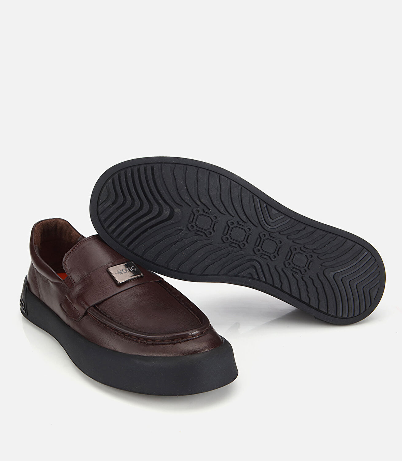 Erkek Deri Kahverengi Yumuşak Dokulu Hafif Tabanlı Günlük Loafer