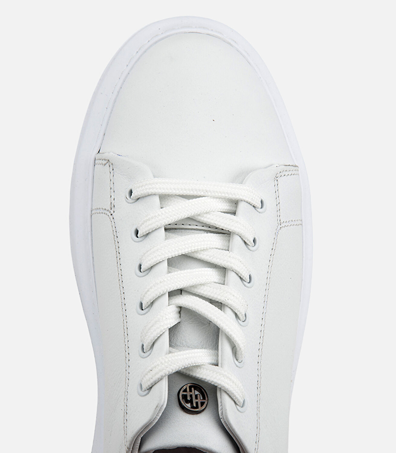 Erkek Deri Beyaz Düz Günlük Ayakkabı