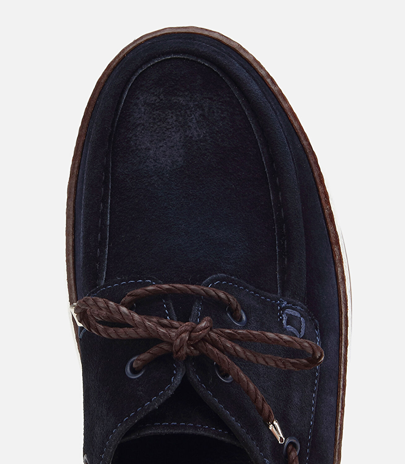 Erkek Süet Deri Lacivert Bağcık Detaylı Günlük Loafer