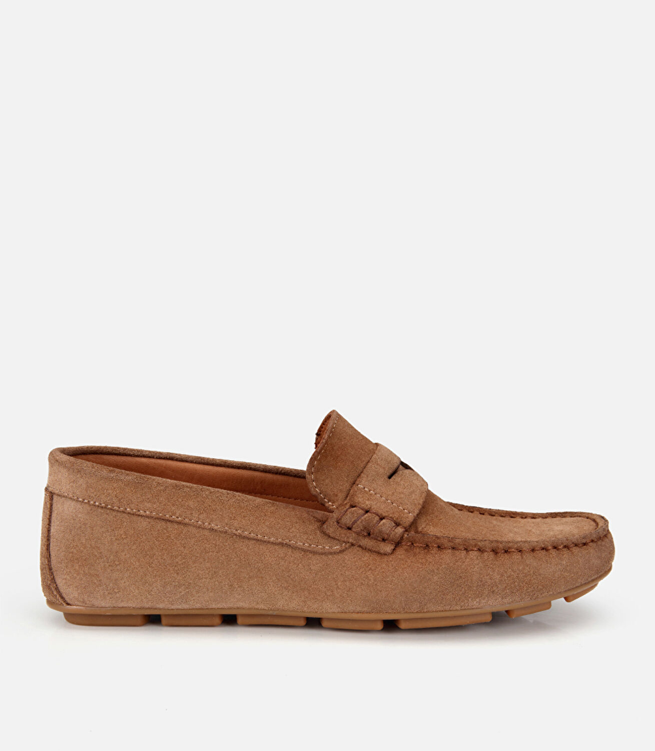 Erkek Süet Deri Açık Kahverengi Comfort  Günlük Loafer