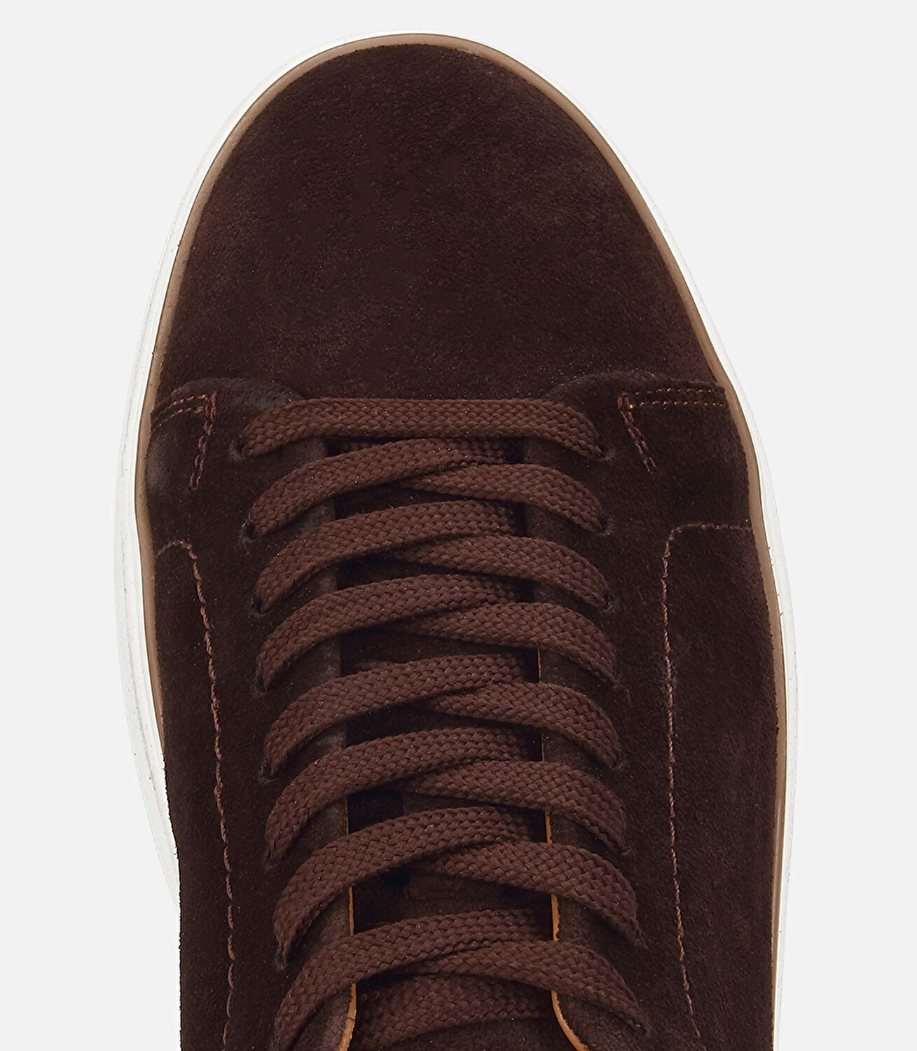 Erkek  Süet Deri Kahverengi Dikiş Detaylı Günlük Ayakkabı