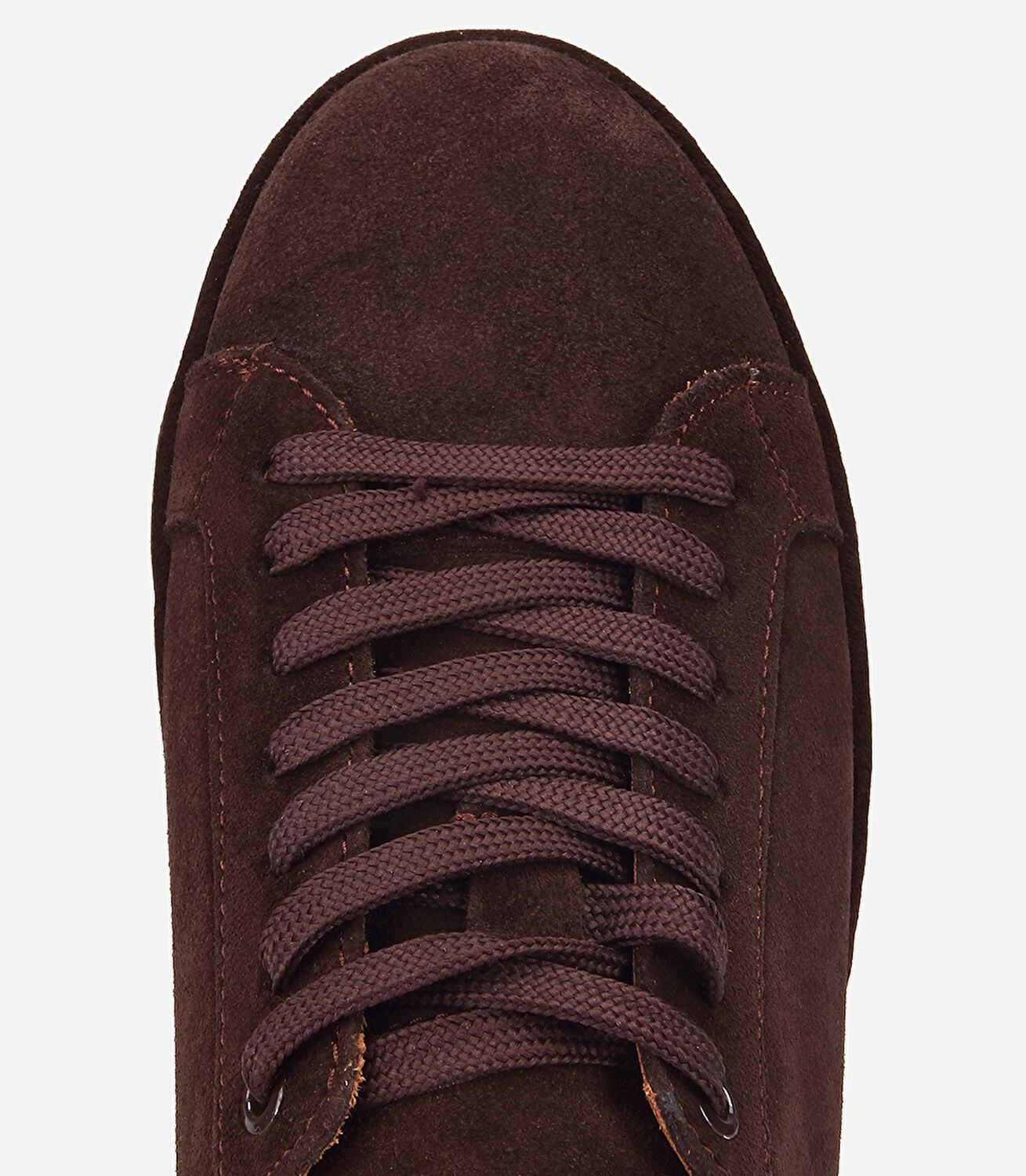 Erkek Süet Deri Kahverengi Dikiş Detaylı Günlük Ayakkabı