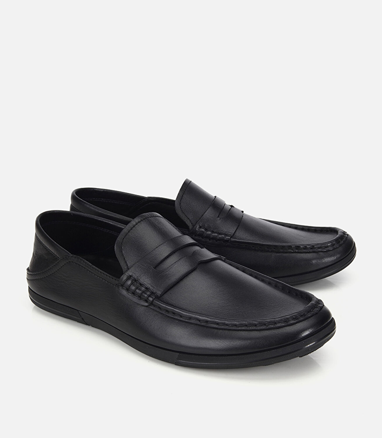 Erkek Deri Siyah Comfort Günlük Loafer Ayakkabı