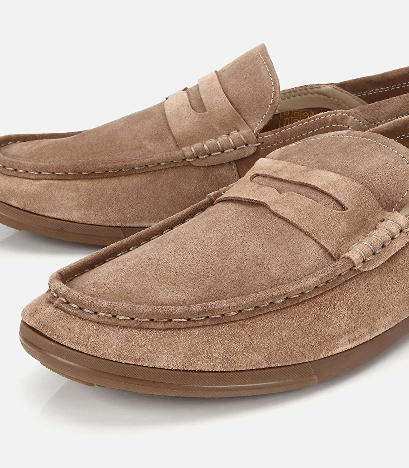 Erkek Süet Deri Açık Kahverengi Comfort Loafer Ayakkabı