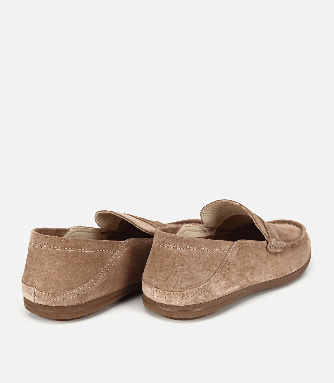Erkek Süet Deri Açık Kahverengi Comfort Loafer Ayakkabı