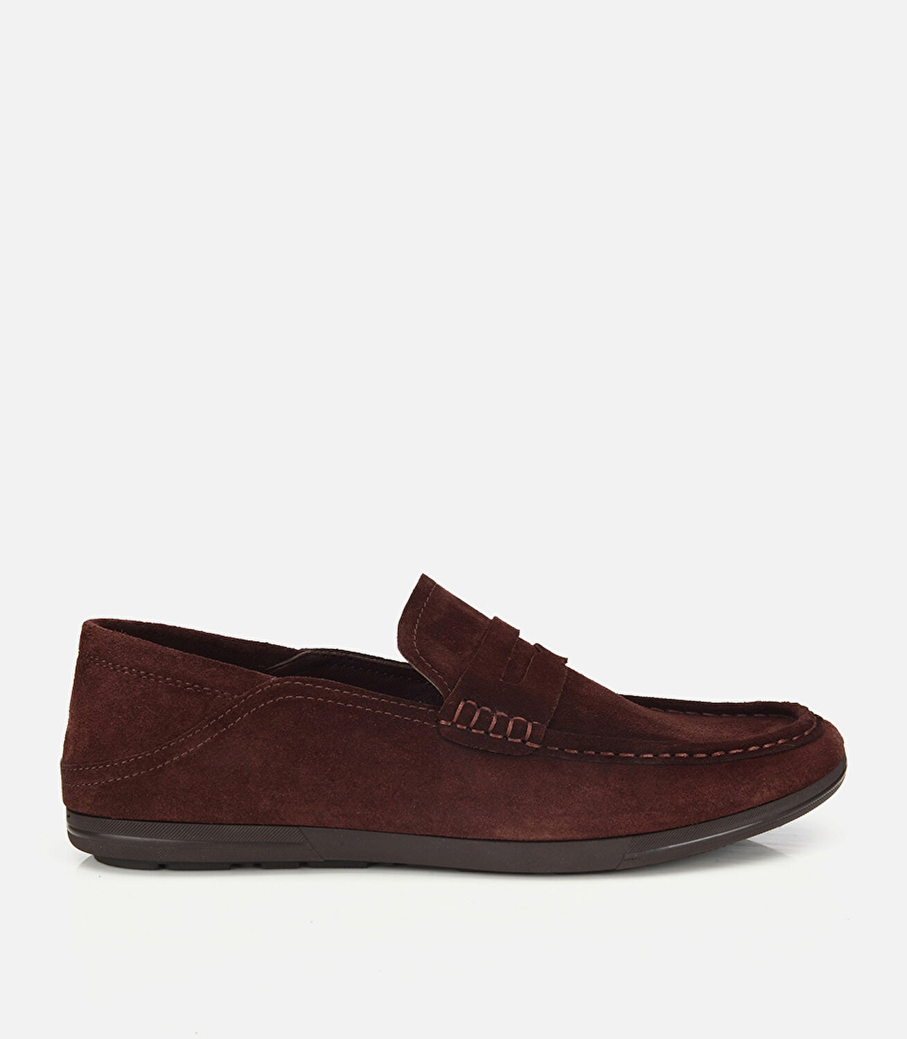 Erkek Süet Deri Kahverengi Comfort Loafer Ayakkabı