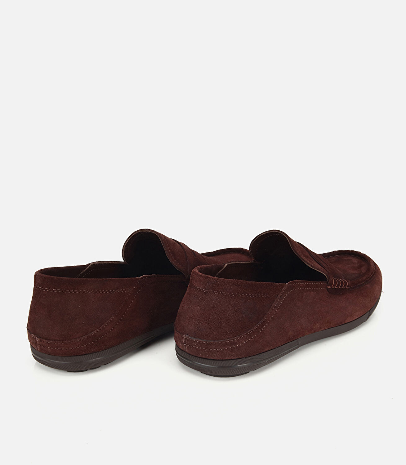 Erkek Süet Deri Kahverengi Comfort Loafer Ayakkabı