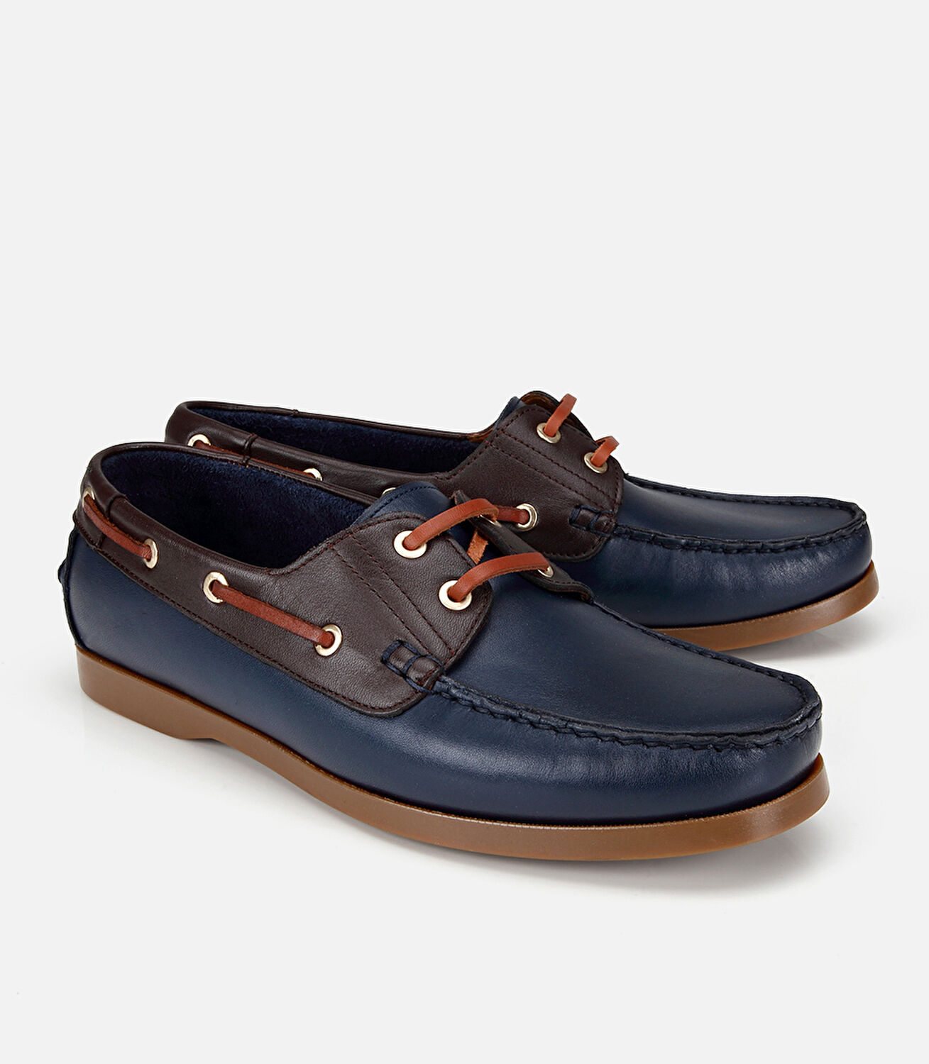 Erkek Deri Lacivert Bağcık Detaylı Günlük Loafer
