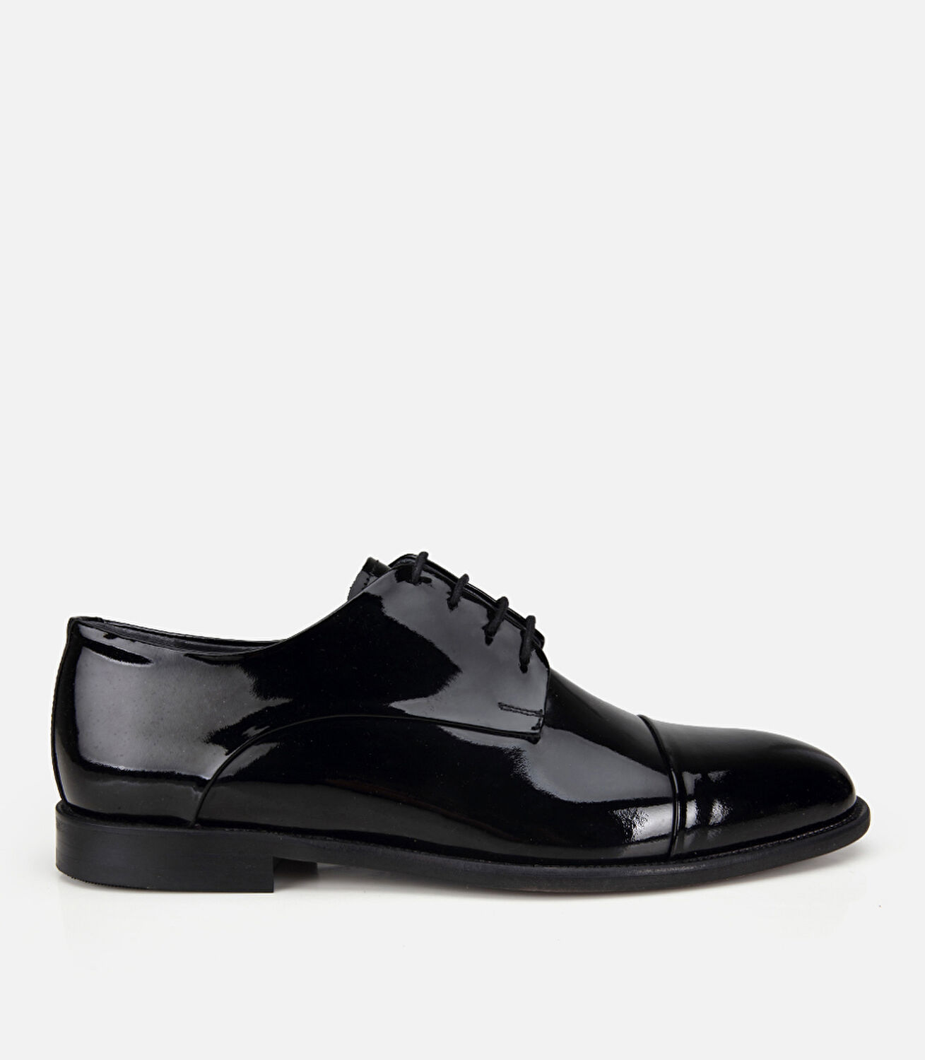 Erkek Rugan Deri Siyah Klasik Ayakkabı