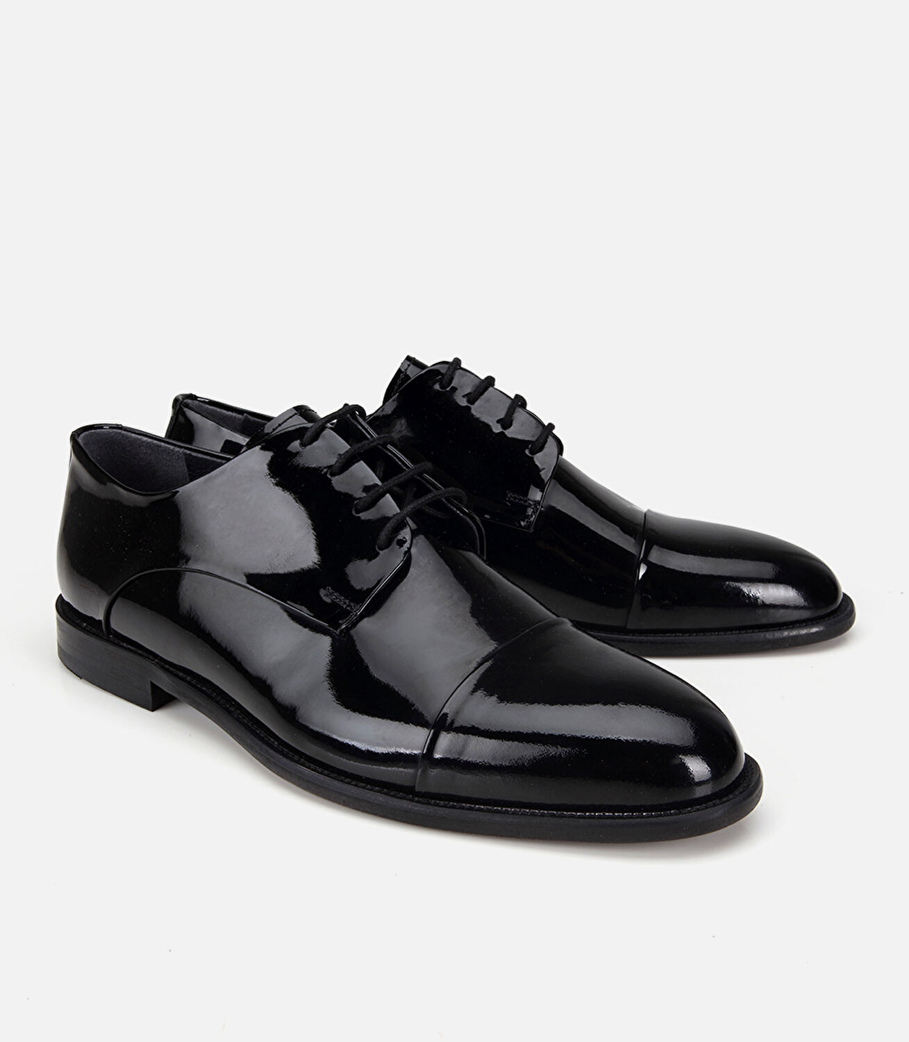 Erkek Rugan Deri Siyah Klasik Ayakkabı