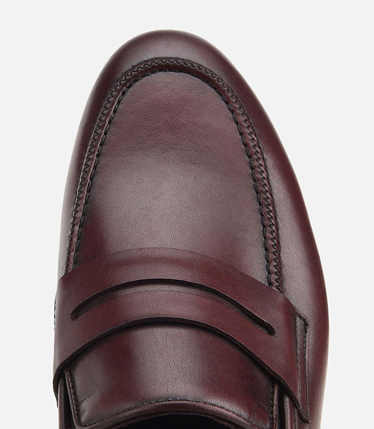 Erkek Deri Bordo Klasik Loafer