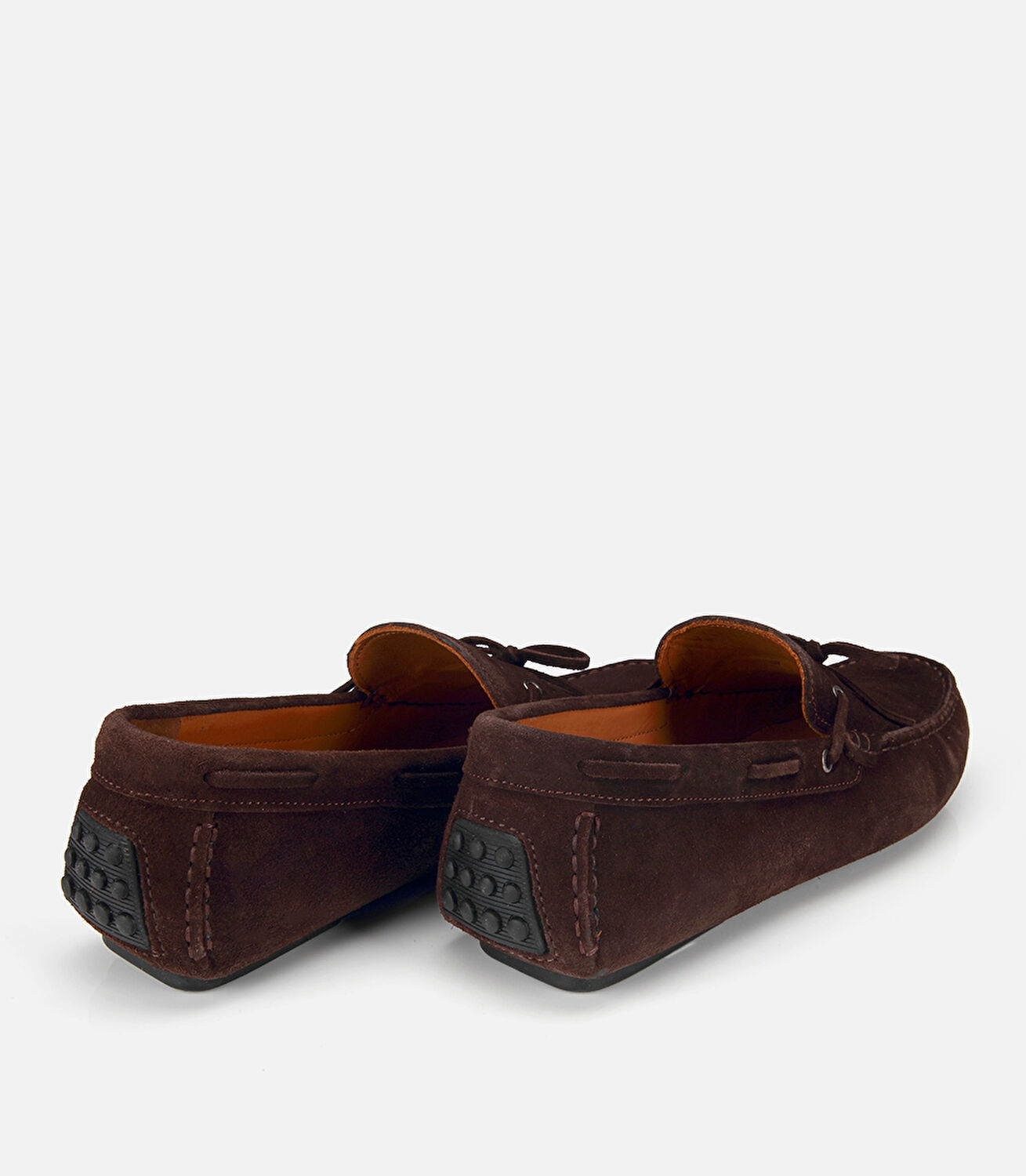 Erkek Süet Deri Kahverengi Fiyonk Detaylı Günlük Loafer