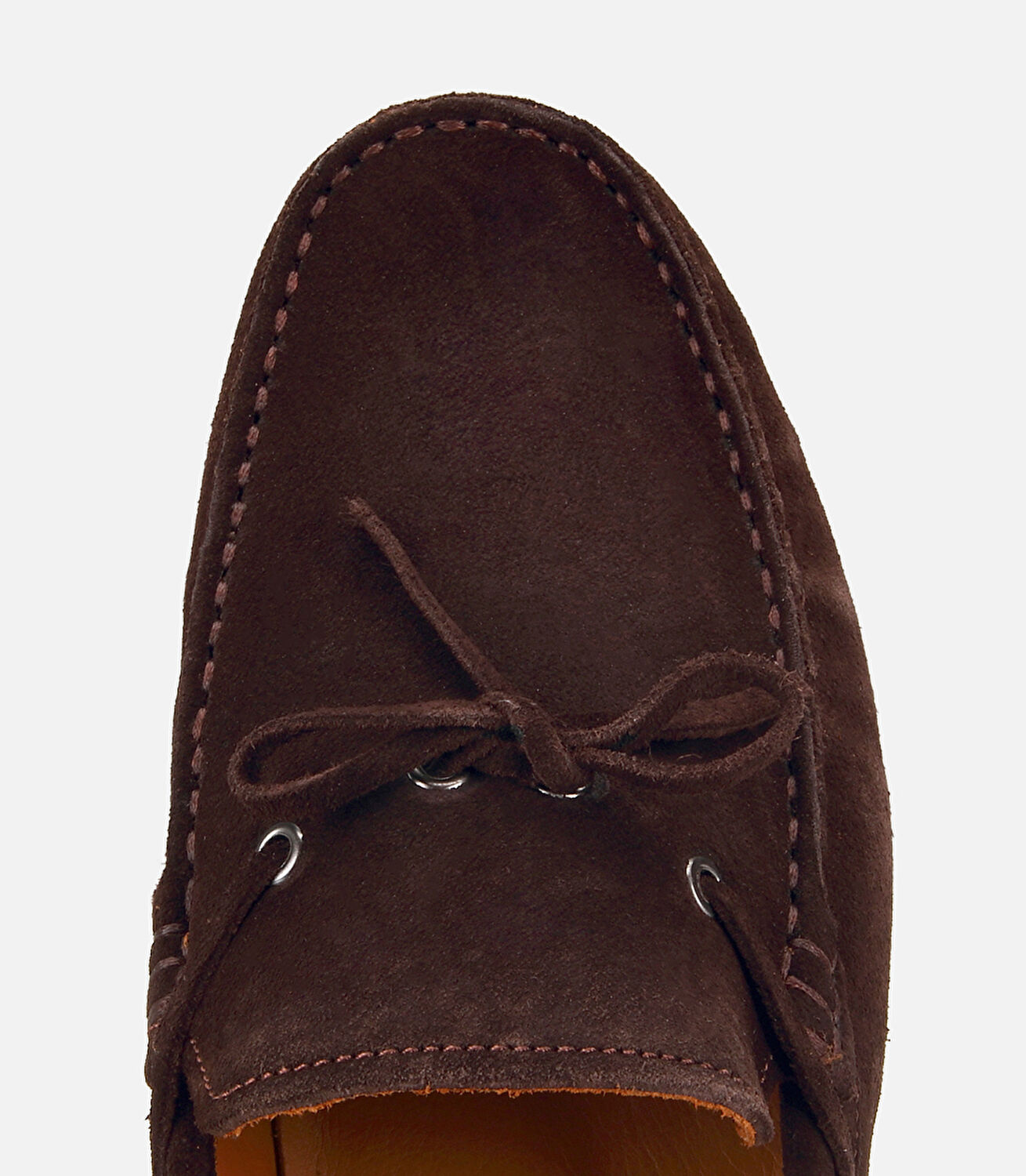 Erkek Süet Deri Kahverengi Fiyonk Detaylı Günlük Loafer