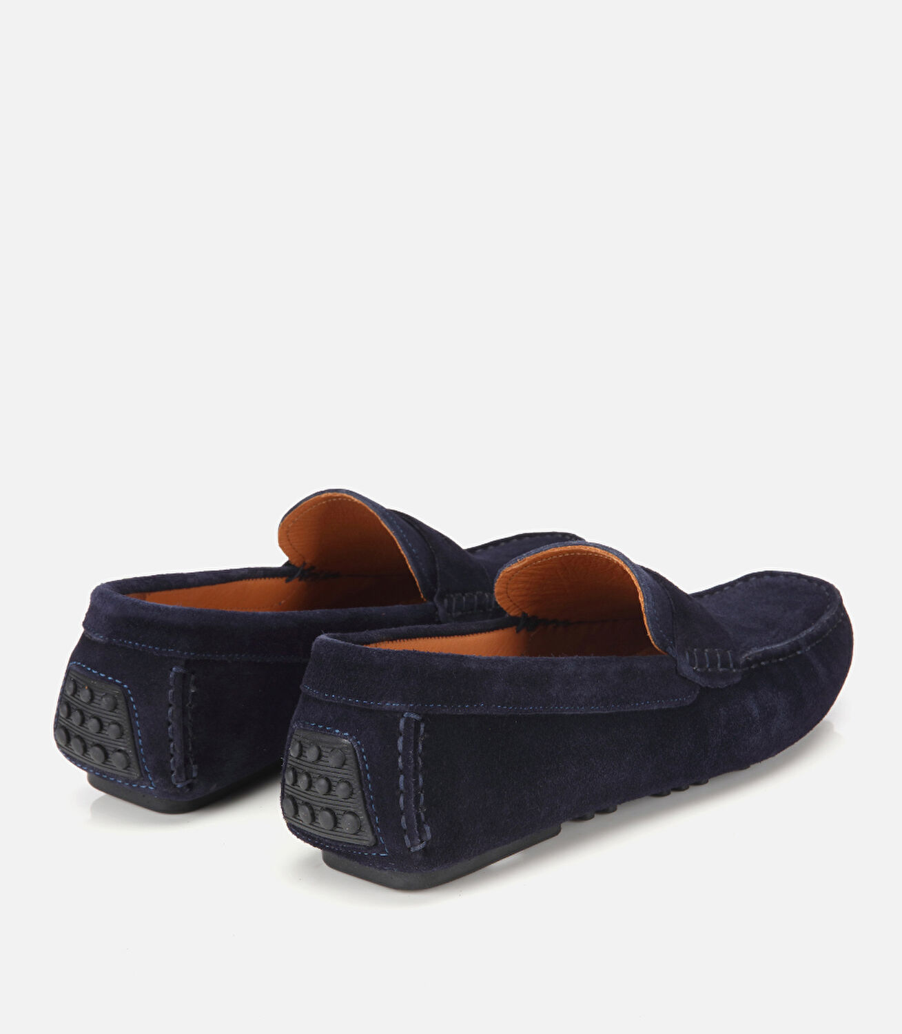 Erkek Süet Deri Lacivert Rahat Günlük Loafer