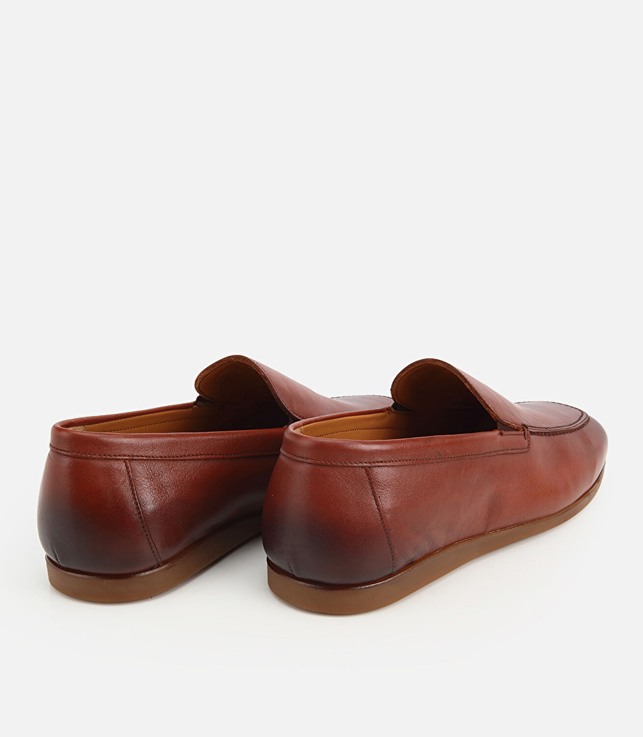 Erkek Deri Taba Yumuşak Dokulu Klasik Loafer