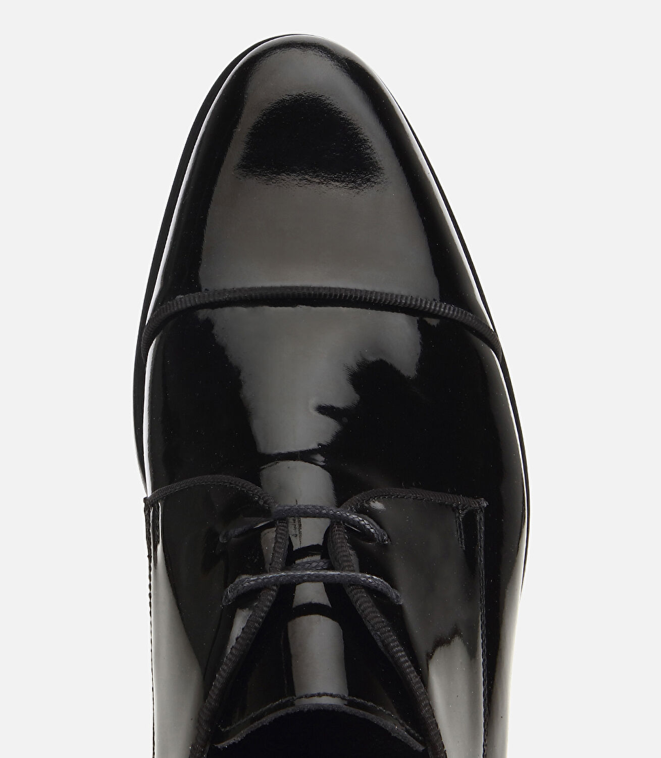 Erkek Rugan Deri Siyah Metal Detaylı Klasik Ayakkabı