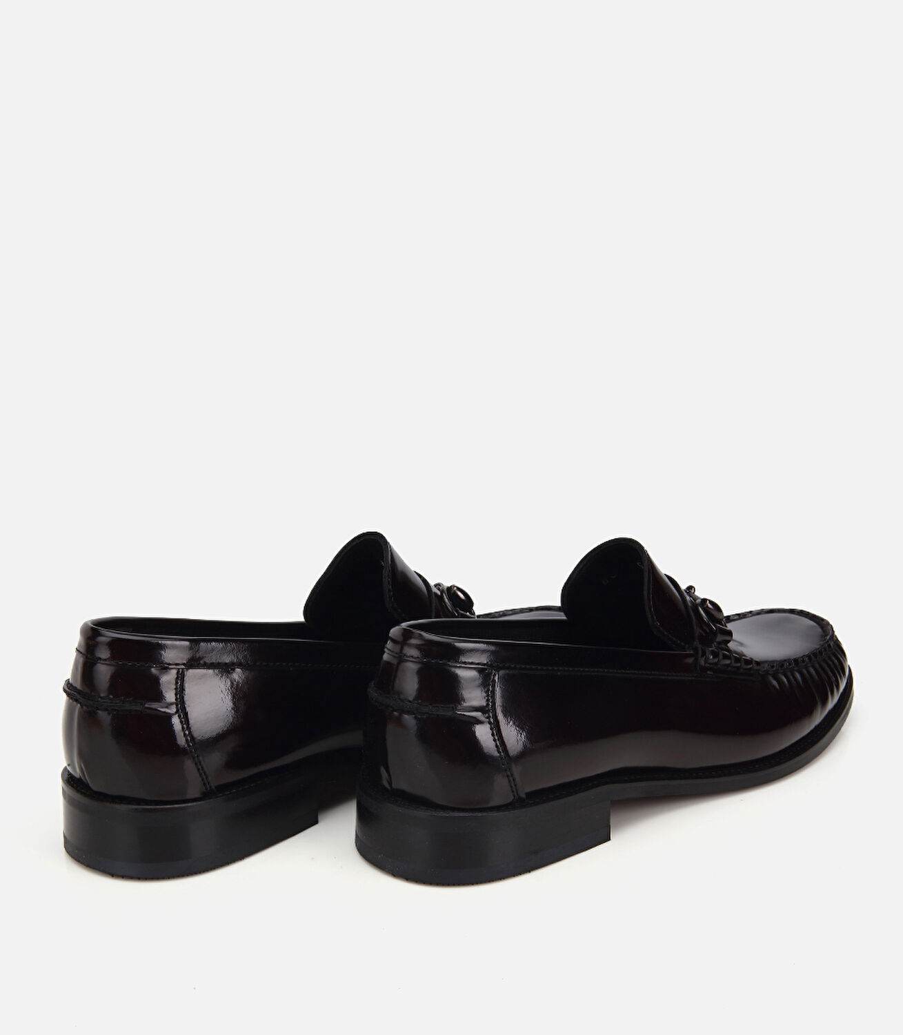 Erkek Deri Bordo Toka Detaylı Klasik Loafer