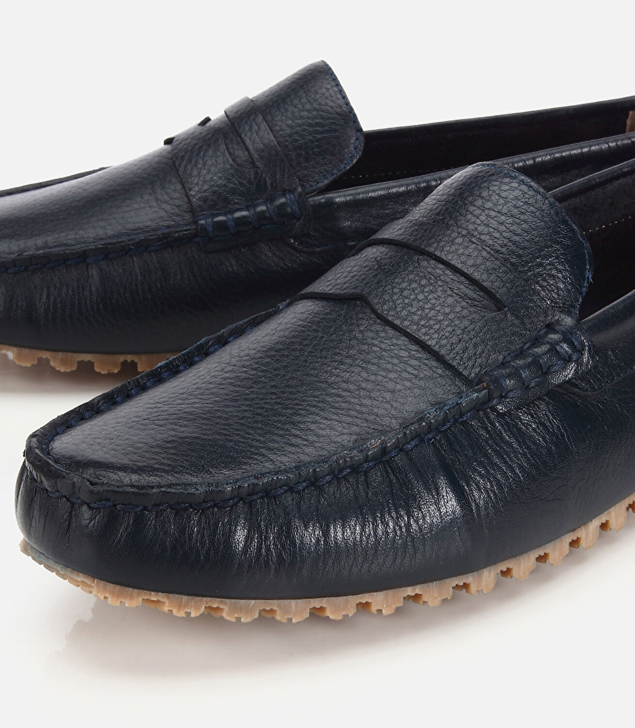 Erkek Deri Lacivert Comfort Günlük Loafer