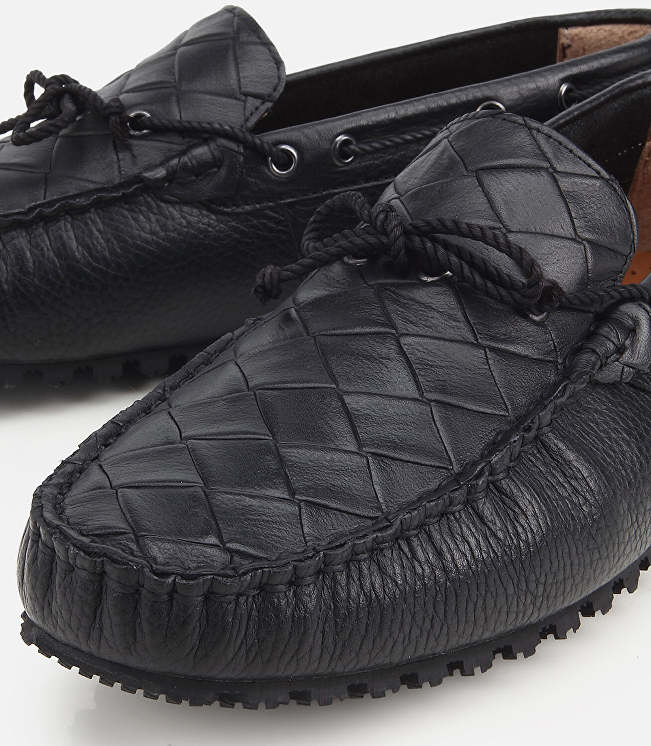 Erkek Deri Siyah Kroko Detaylı Günlük Loafer