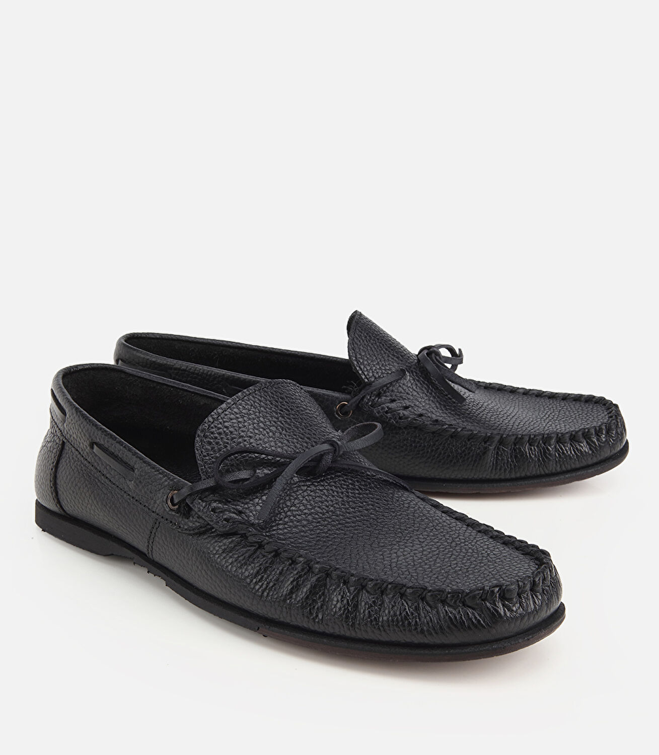 Erkek Deri Siyah Yumuşak Dokulu Günlük Loafer