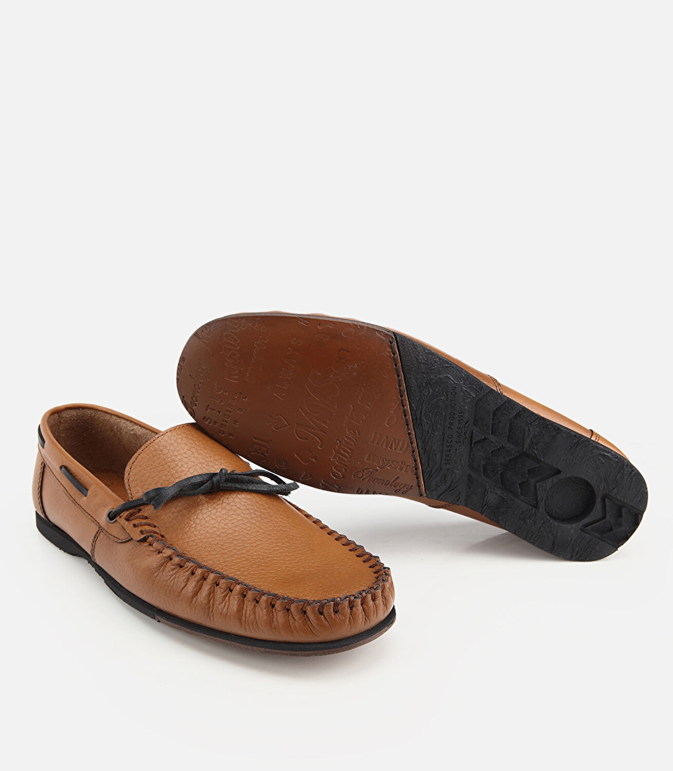 Erkek Deri Taba Yumuşak Dokulu Günlük Loafer