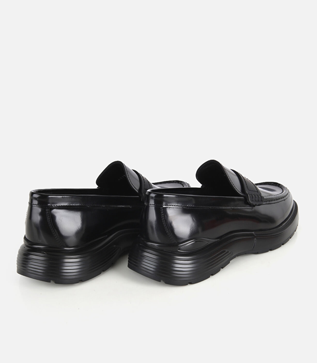 Erkek Rugan Deri Siyah Burun Detaylı Klasik Loafer
