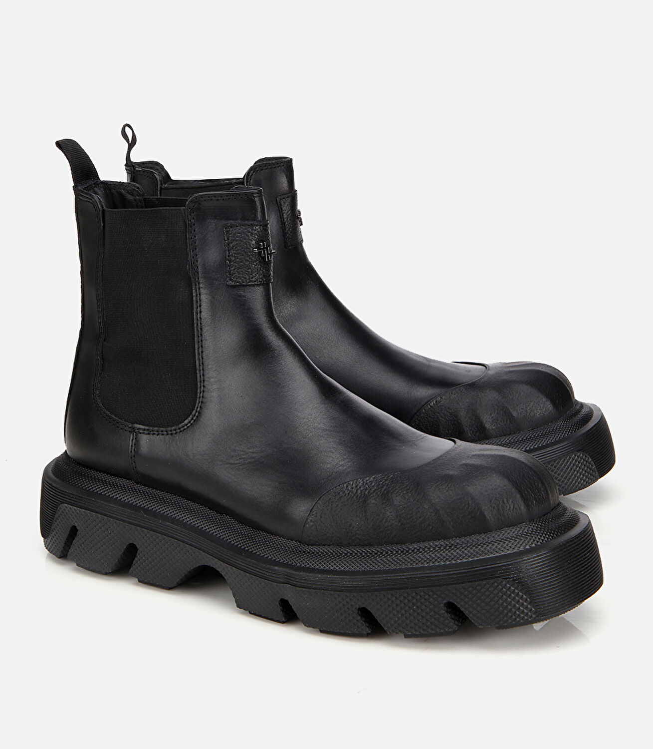 Erkek Deri Siyah Yüksek Tabanlı Chelsea Bot