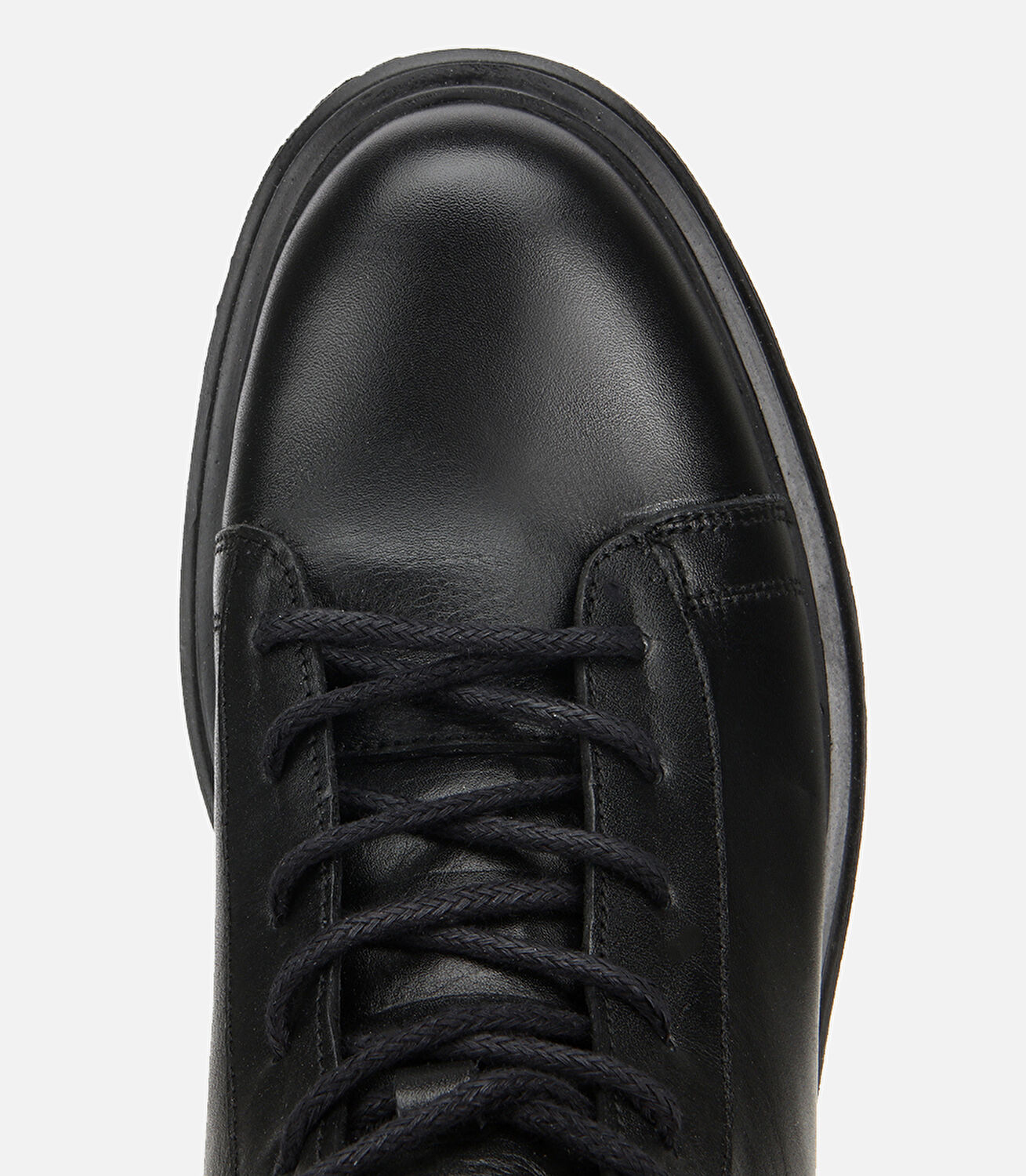 Erkek Deri Siyah Kalın Tabanlı Casual Bot