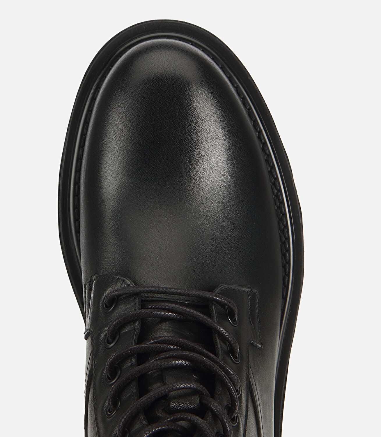 Erkek Deri Siyah Hafif Tabanlı Yüksek Tabanlı Casual Bot