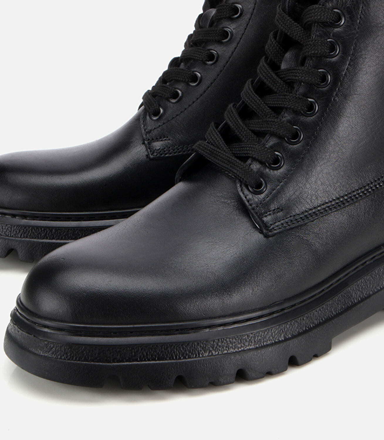 Erkek Deri Siyah Fermuarlı Yüksek Tabanlı Casual Bot