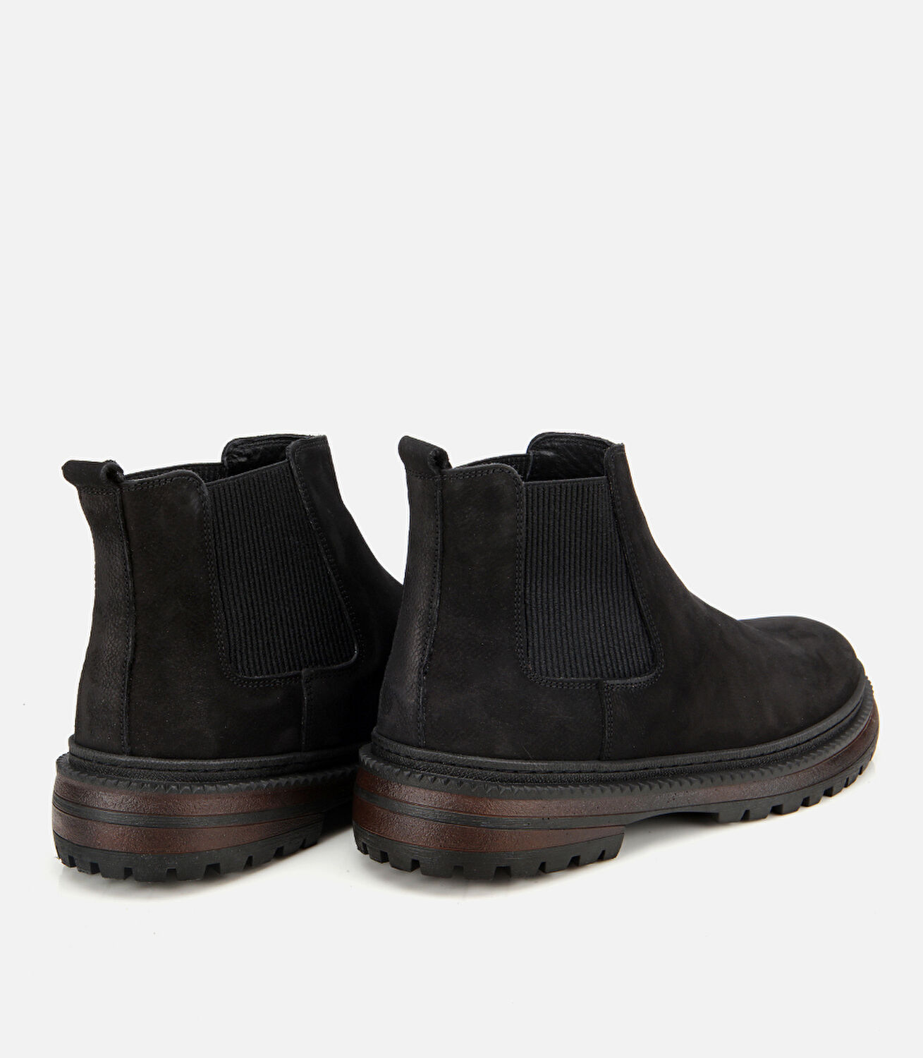 Erkek Nubuk Deri Siyah Lastik Detaylı Chelsea Bot