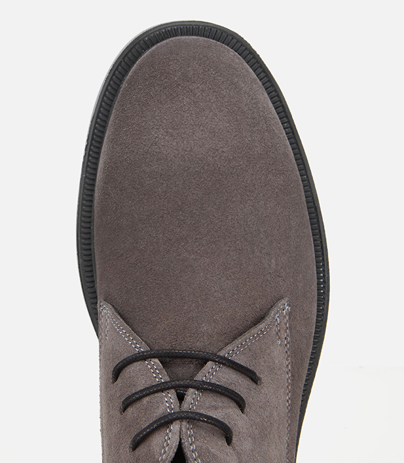 Erkek Süet Deri Gri Bağcık Detaylı Chelsea Bot