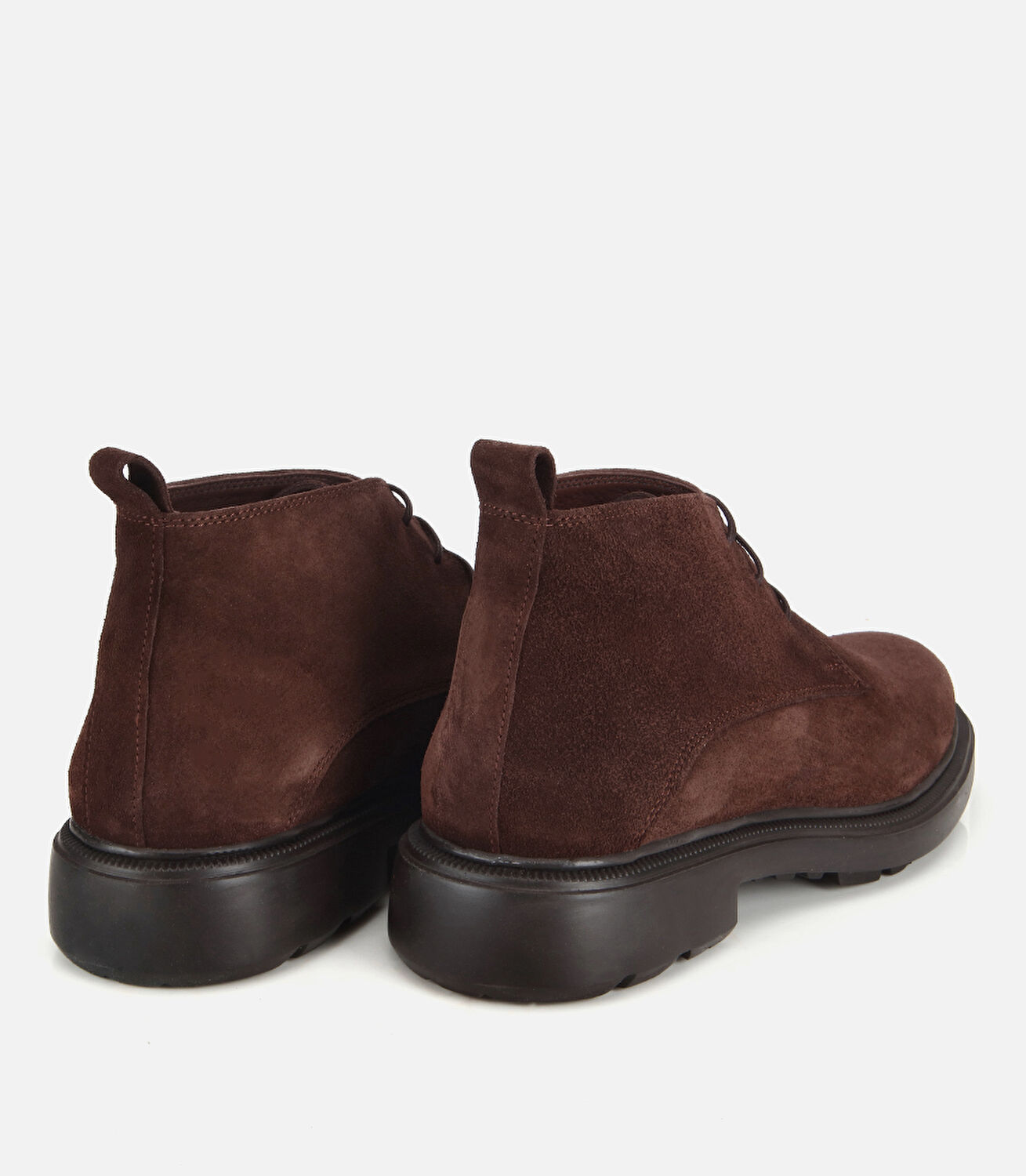 Erkek Süet Deri Kahverengi Bağcık Detaylı Klasik Bot