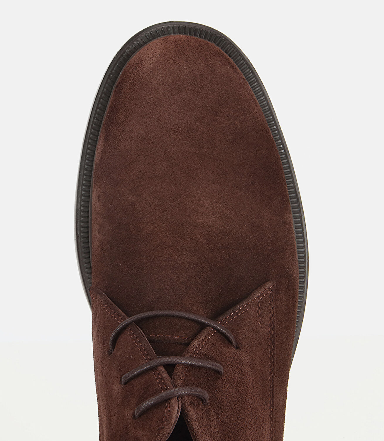 Erkek Süet Deri Kahverengi Bağcık Detaylı Klasik Bot