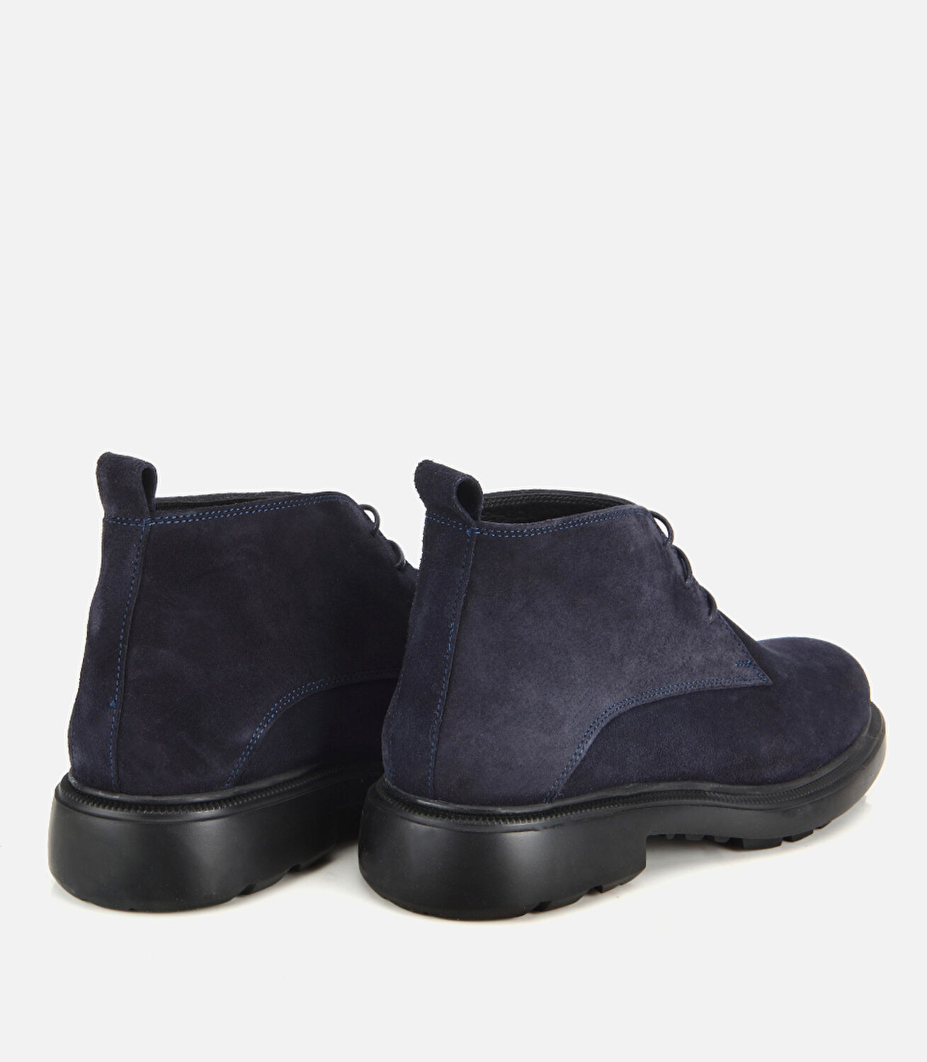 Erkek Süet Deri Lacivert Bağcık Detaylı Klasik Bot