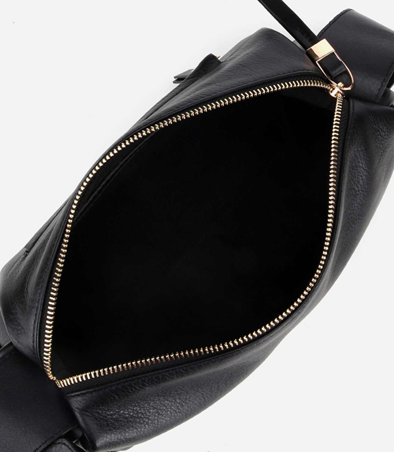 Kadın Deri Siyah Yumuşak Dokulu Omuz Çantası