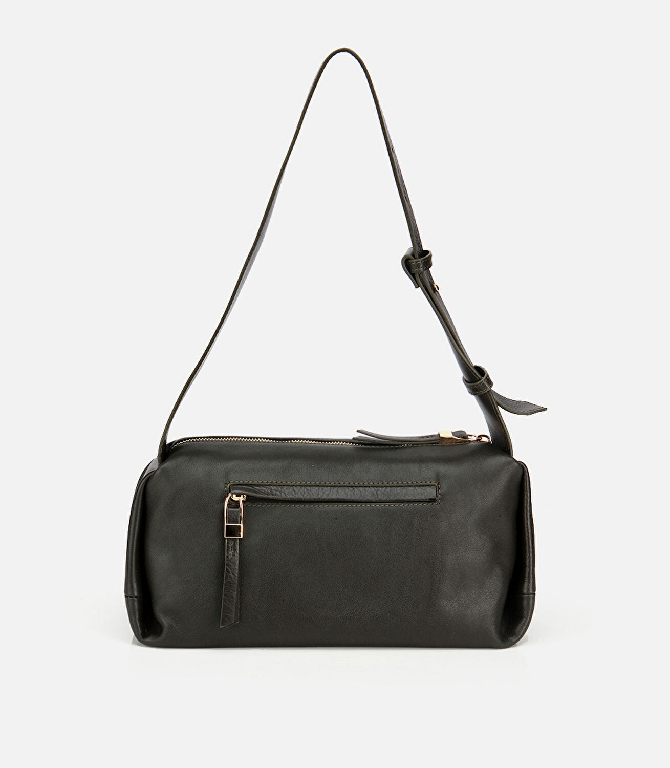 Kadın Deri Haki Yumuşak Dokulu Omuz Çantası